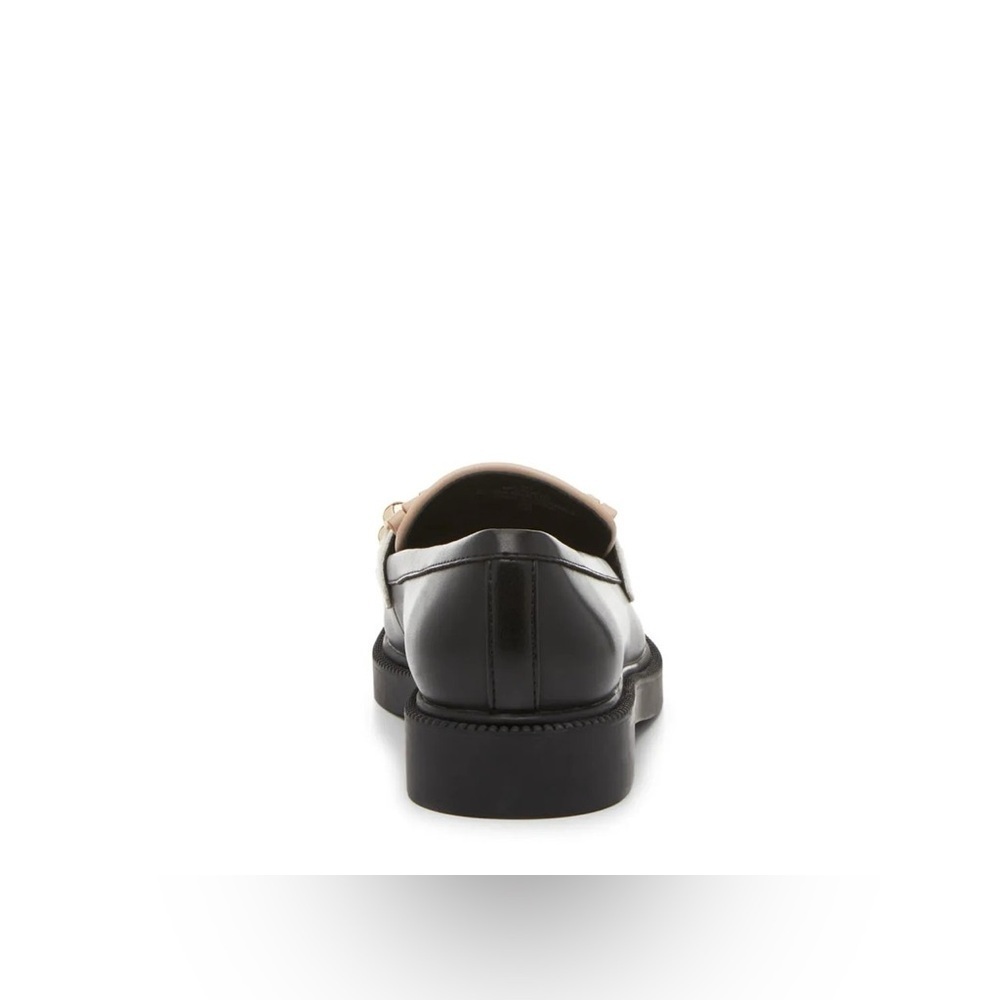 Marc Fisher Black, Cream, and Tan Loafers with Gold Detail - Picture 7 of 7